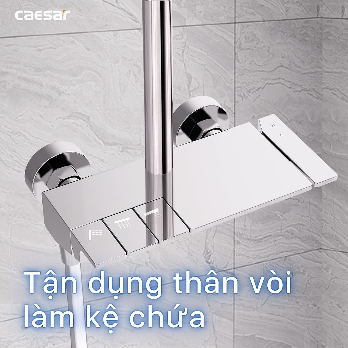 Bộ sen tắm cây nóng lạnh Caesar S688C