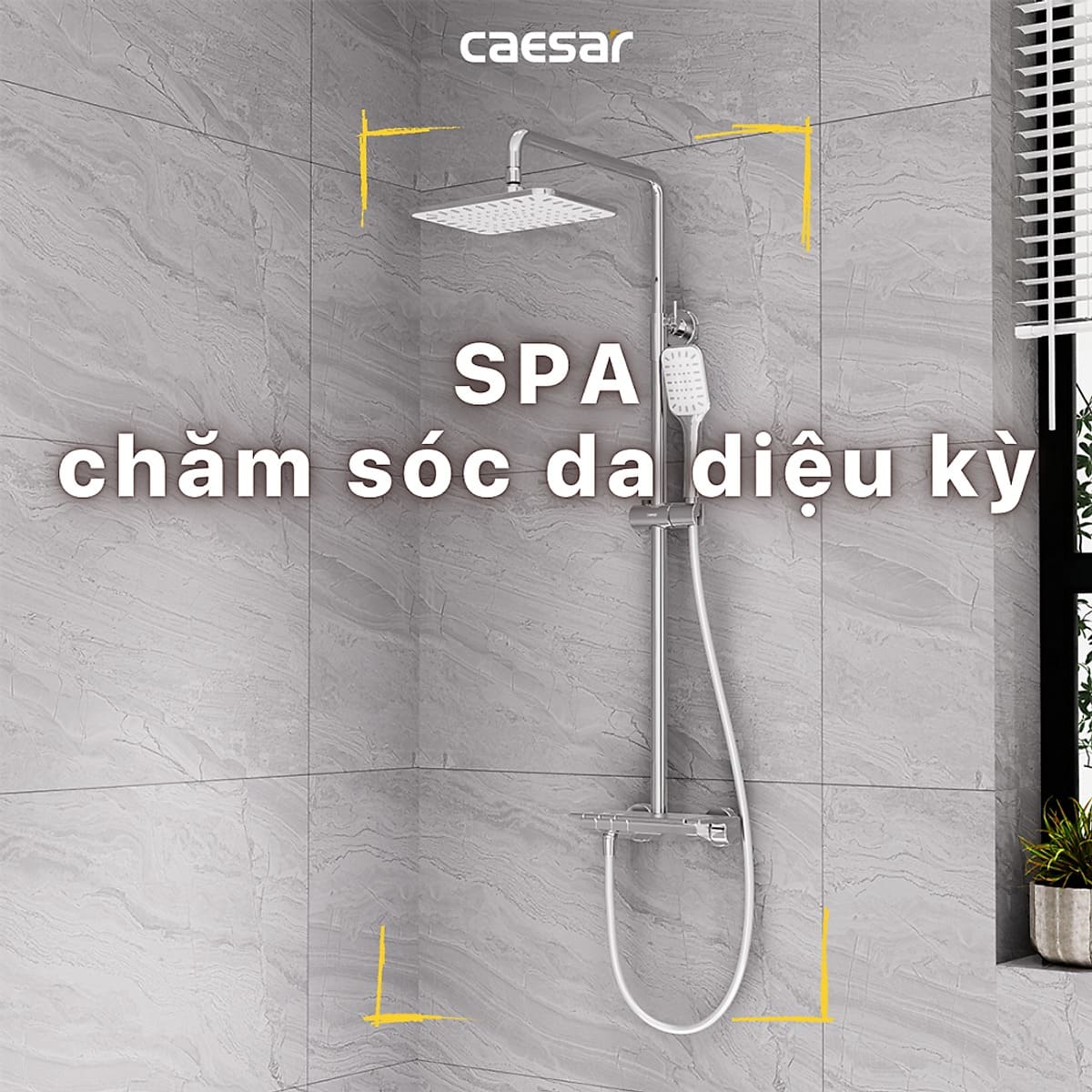 Bộ sen tắm cây nóng lạnh Caesar S688C