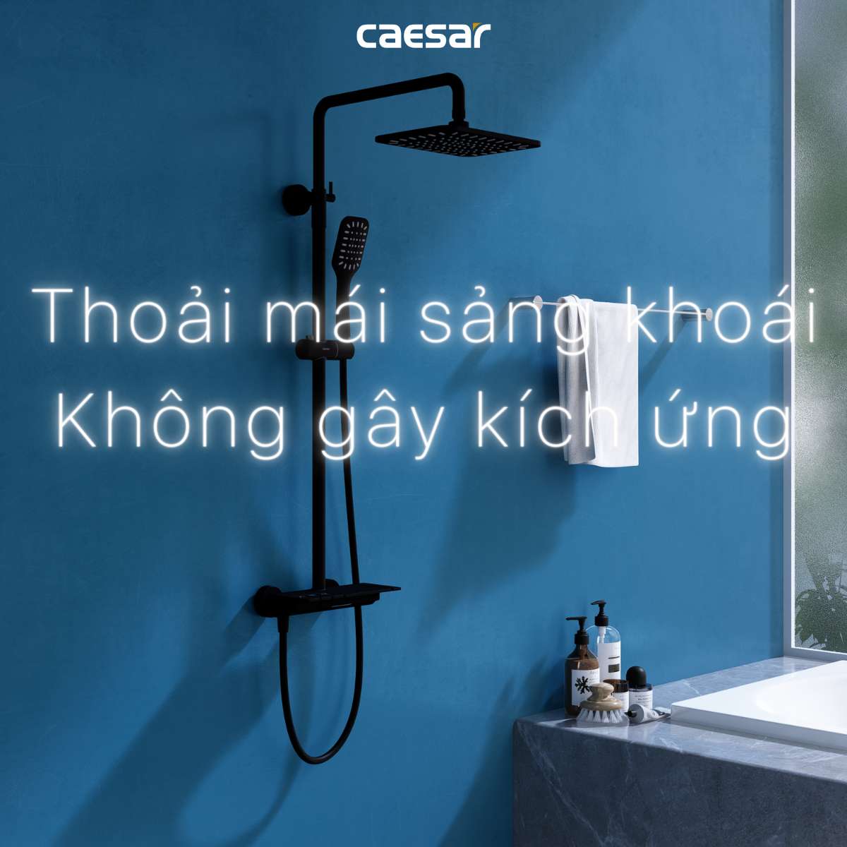 Bộ sen tắm cây nóng lạnh Caesar S688CB