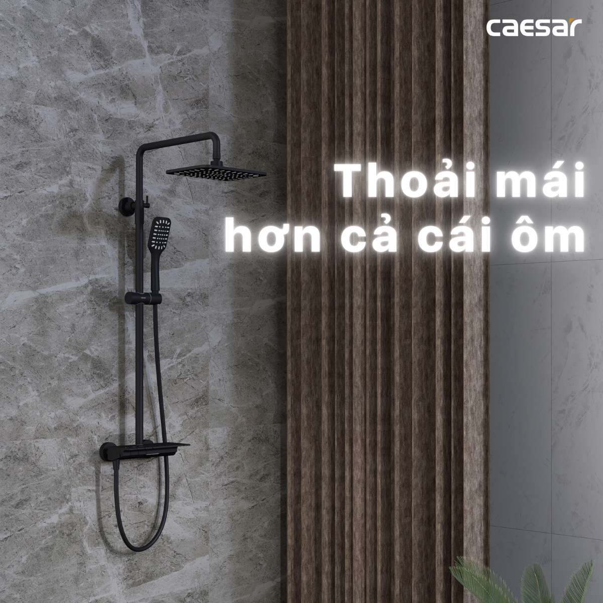 Bộ sen tắm cây nóng lạnh Caesar S688CB