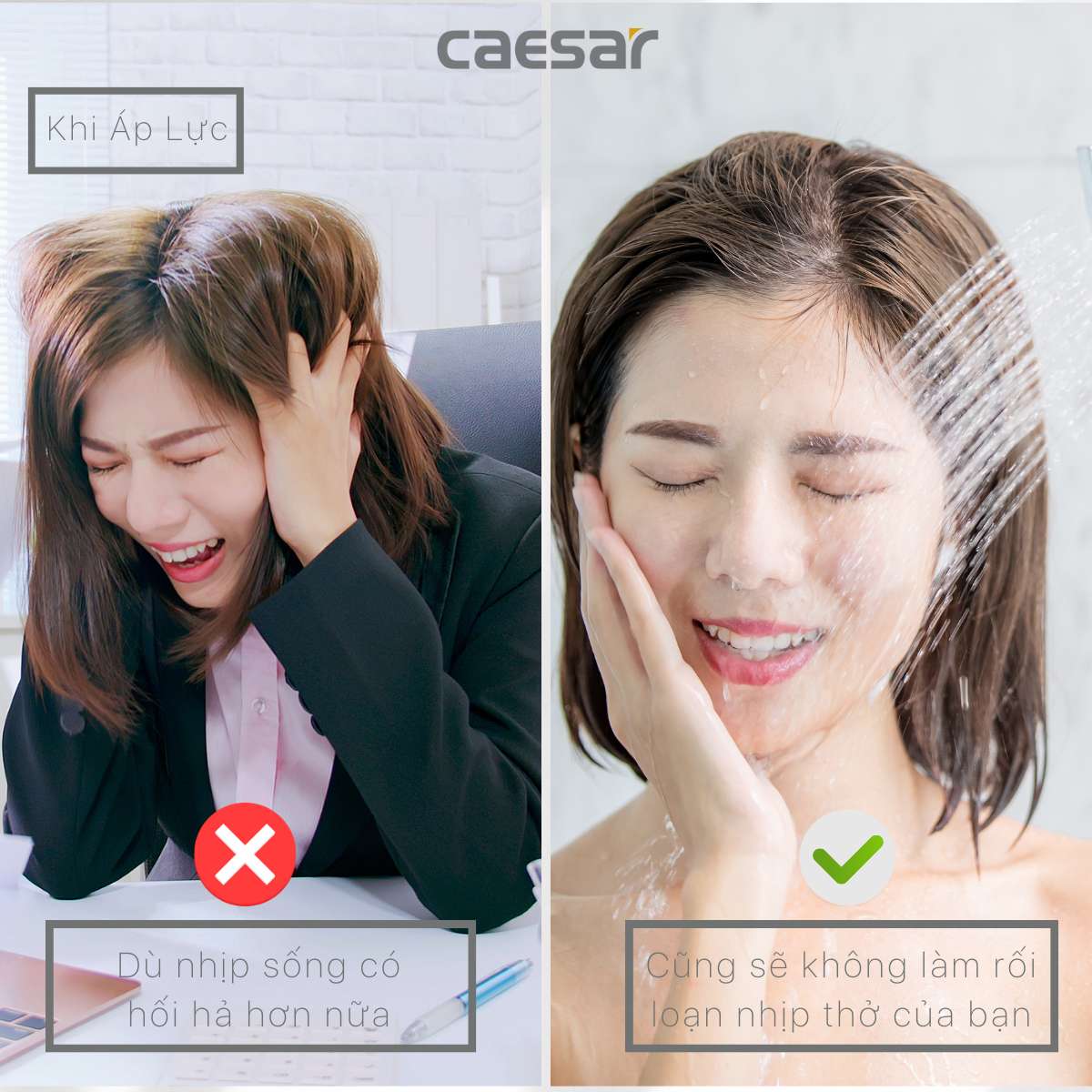 Bộ sen tắm cây nóng lạnh Caesar S688CB