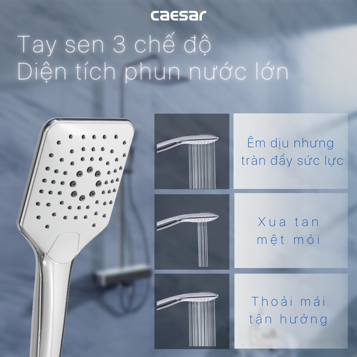 Bộ sen tắm cây nhiệt độ Caesar S788C