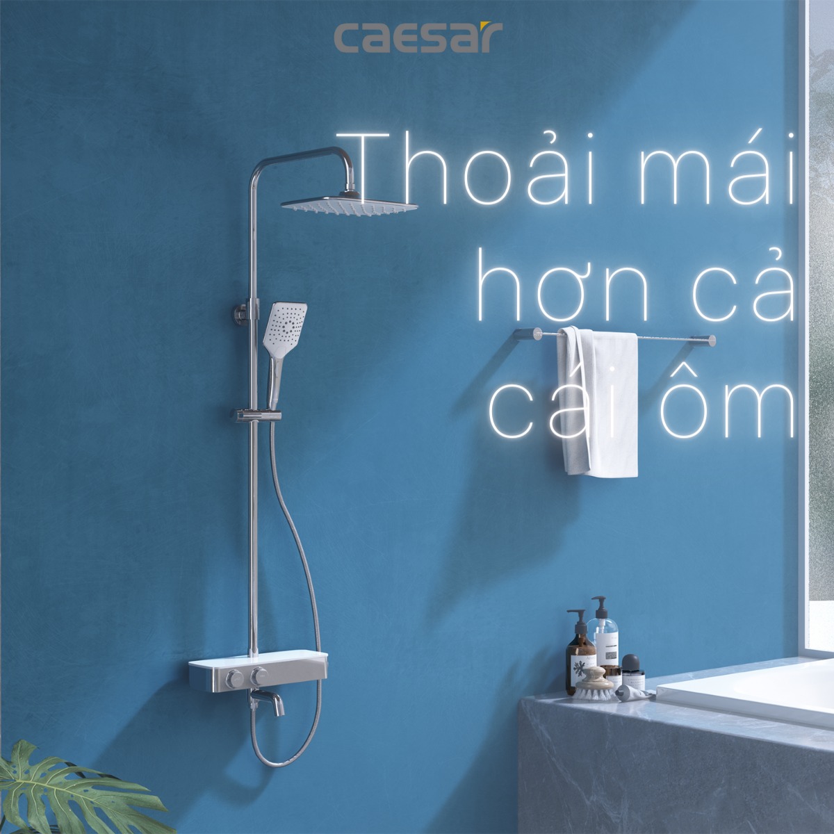 Bộ sen tắm cây nhiệt độ Caesar S788C