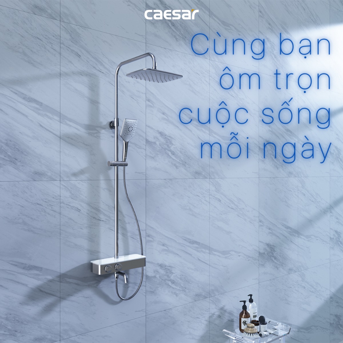 Bộ sen tắm cây nhiệt độ Caesar S788C