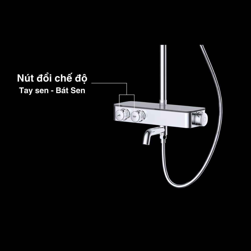 Bộ sen tắm cây nhiệt độ Caesar S788C