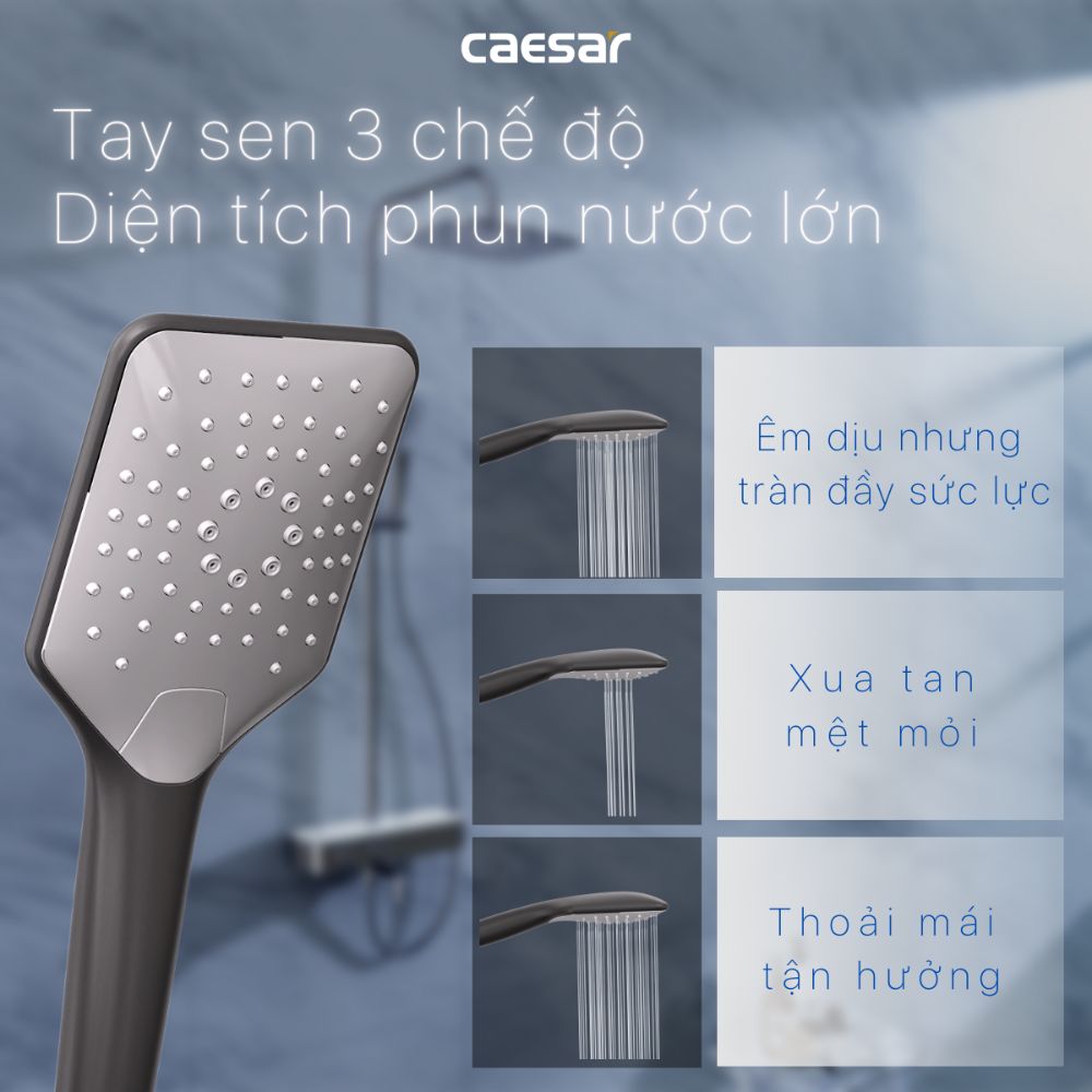Bộ sen tắm cây nhiệt độ Caesar S788CB