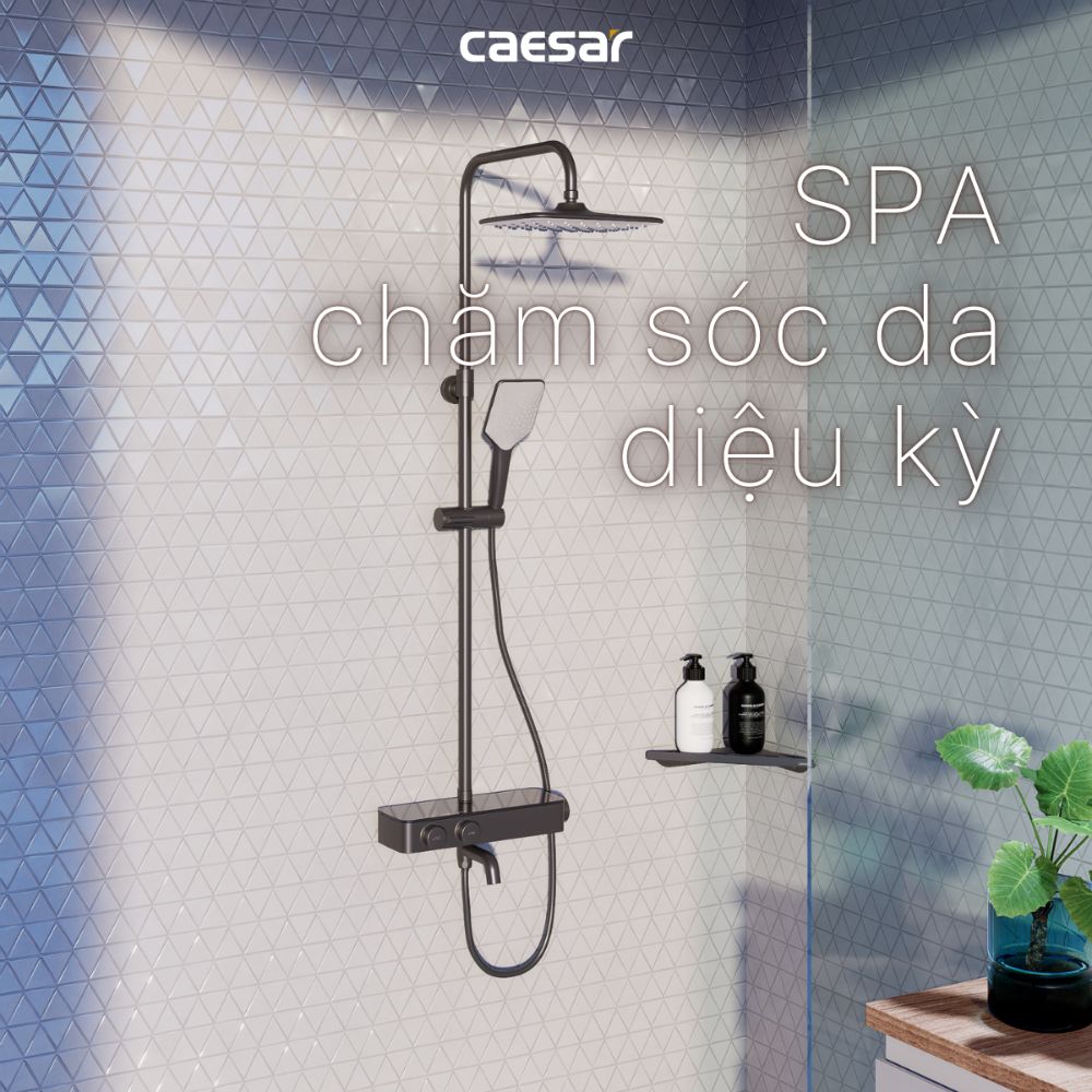 Bộ sen tắm cây nhiệt độ Caesar S788CB
