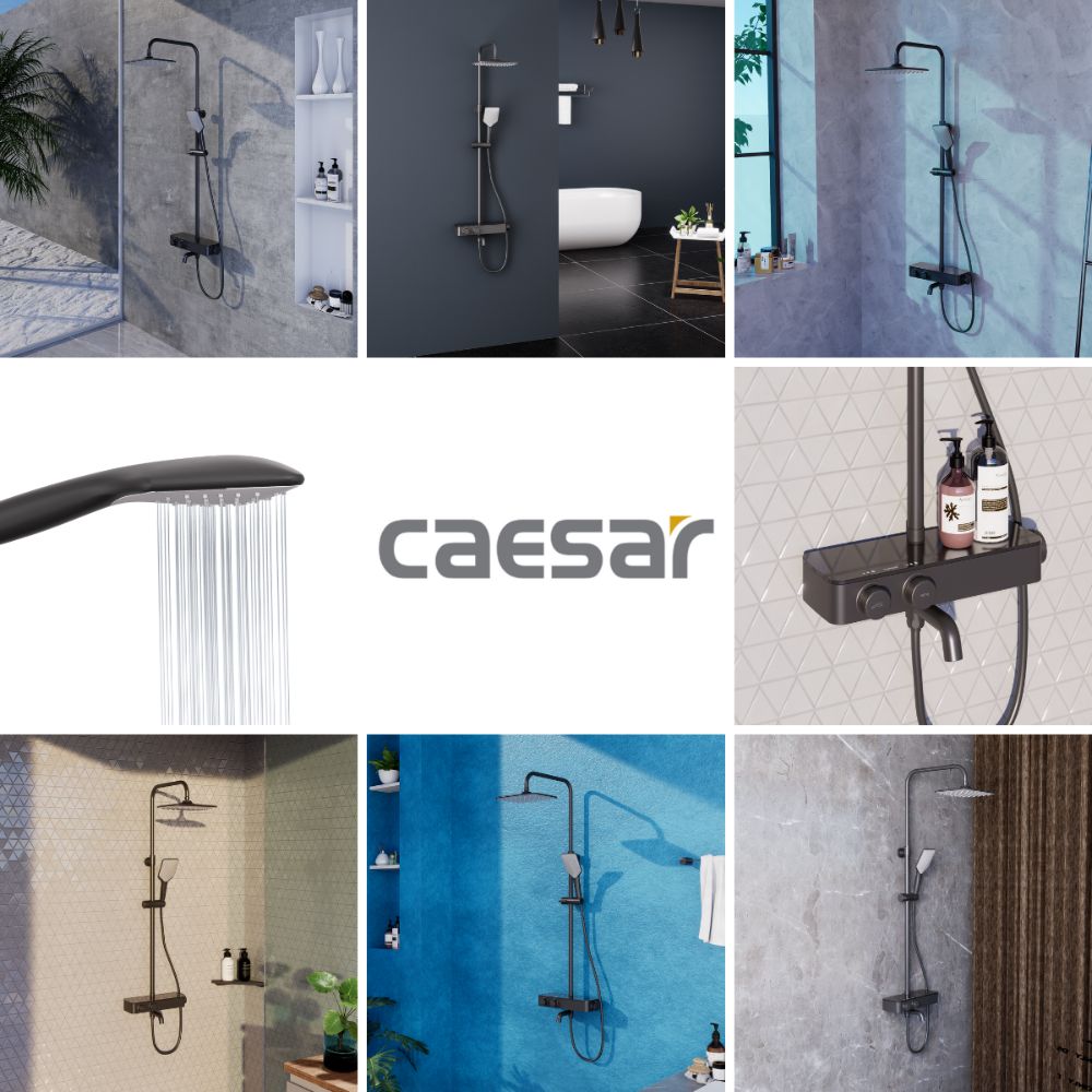 Bộ sen tắm cây nhiệt độ Caesar S788CB
