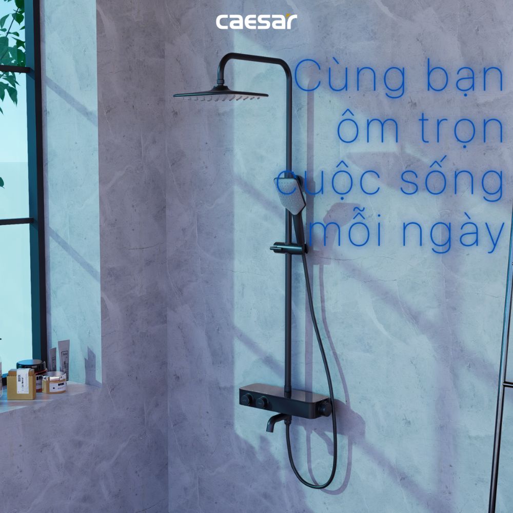 Bộ sen tắm cây nhiệt độ Caesar S788CB