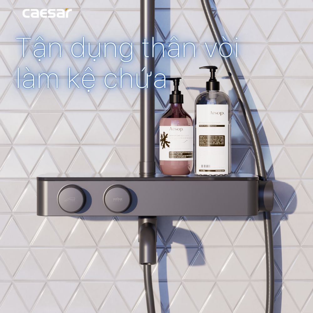 Bộ sen tắm cây nhiệt độ Caesar S788CB