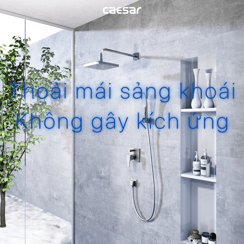 Sen tắm âm tường nóng lạnh Caesar BS641