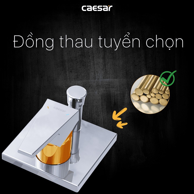 Sen tắm âm tường nóng lạnh Caesar BS641