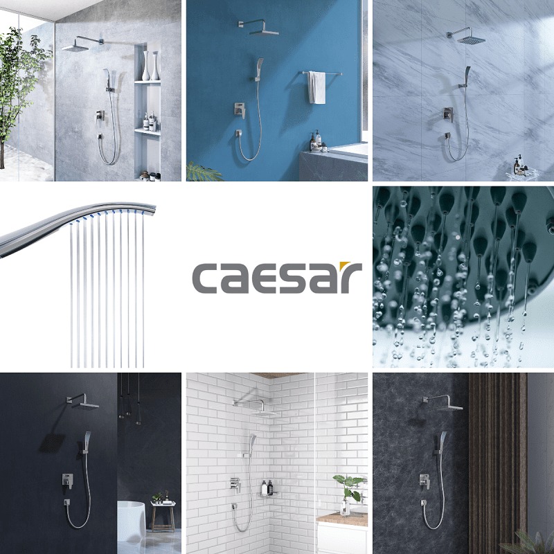 Sen tắm âm tường nóng lạnh Caesar BS641