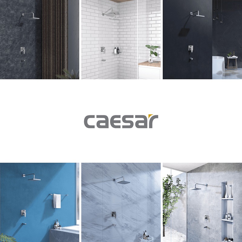 Sen tắm âm tường nóng lạnh Caesar BS644