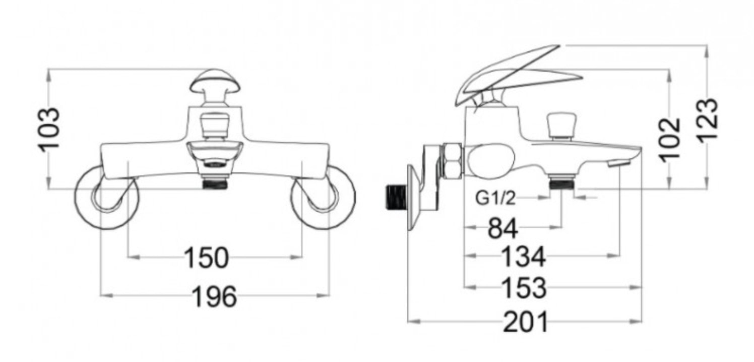 Bộ vòi sen tắm nóng lạnh Caesar S813C