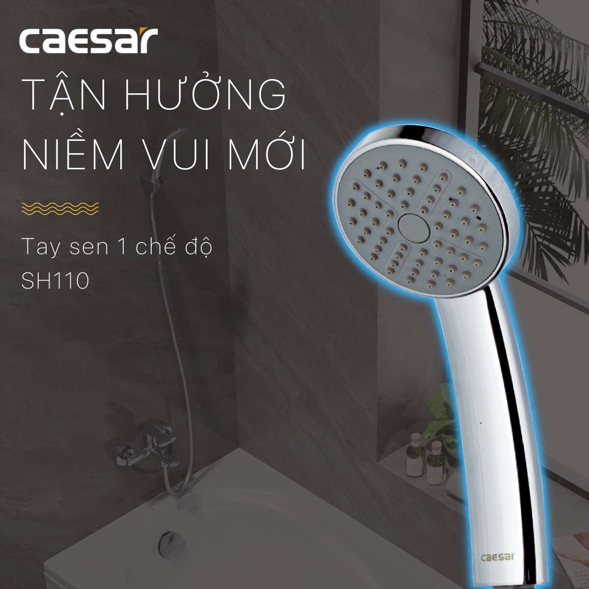 Tay sen tắm 1 chế độ Caesar SH110
