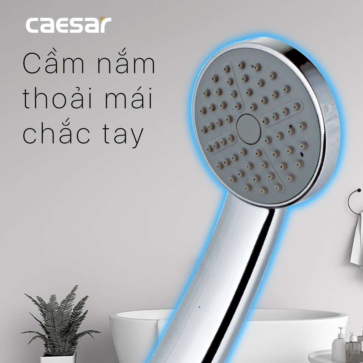 Tay sen tắm 1 chế độ Caesar SH110