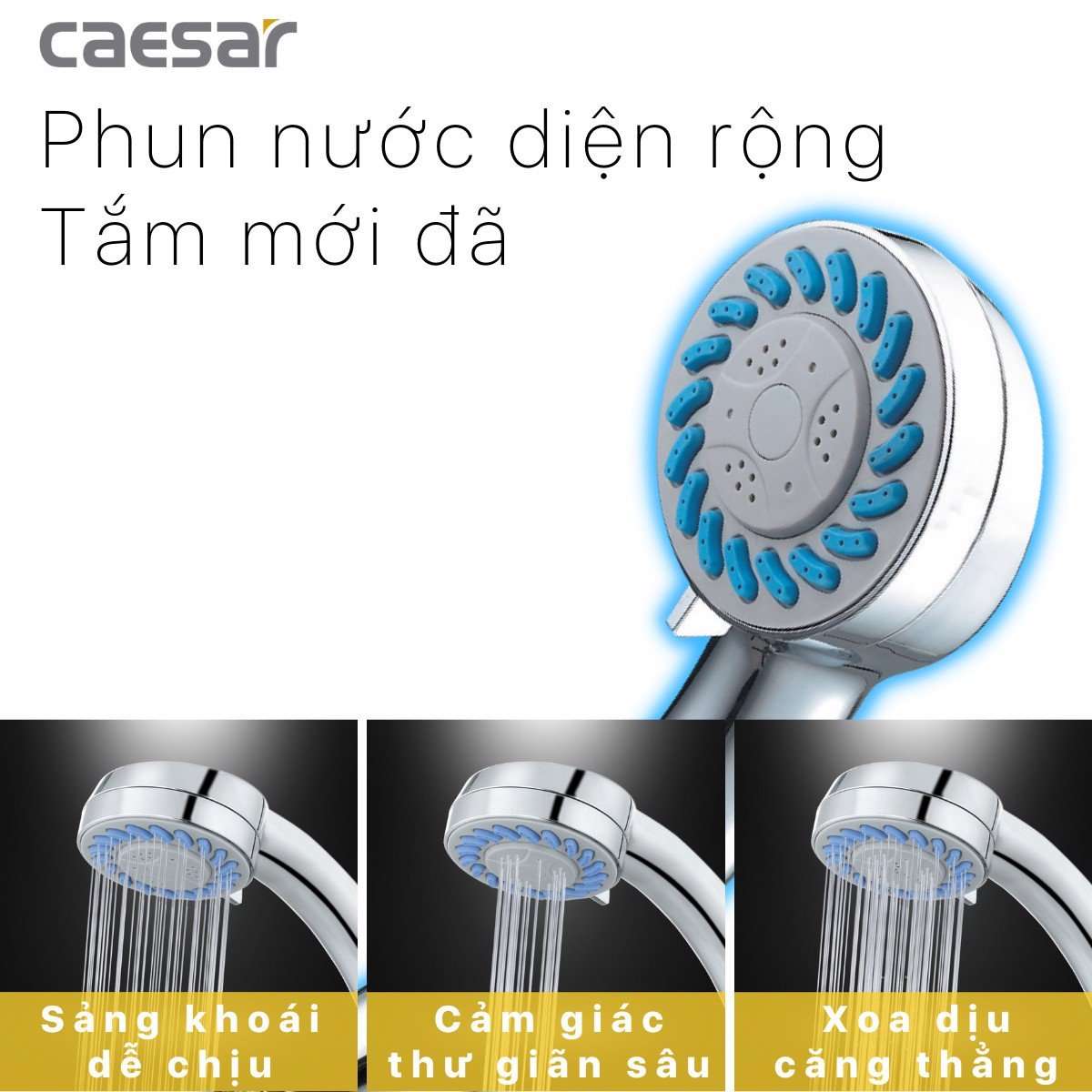Tay sen tắm 3 chế độ Caesar SH133
