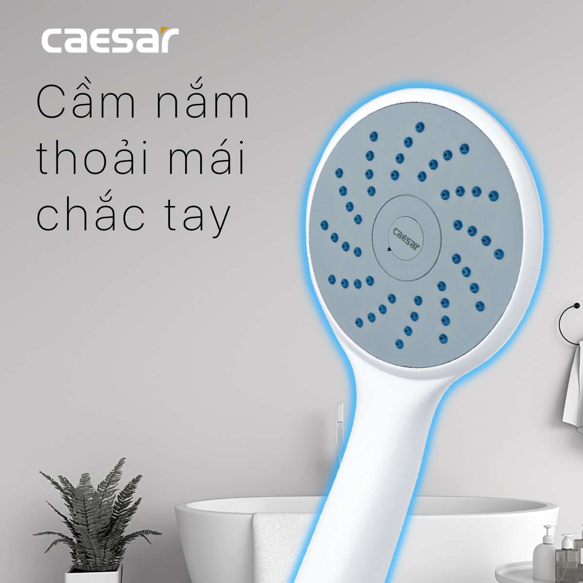 Tay sen tắm nhựa Caesar SH211W