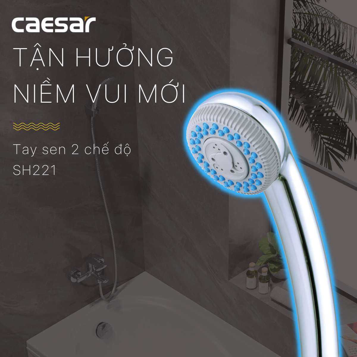 Tay sen tắm 2 chế độ Caesar SH221