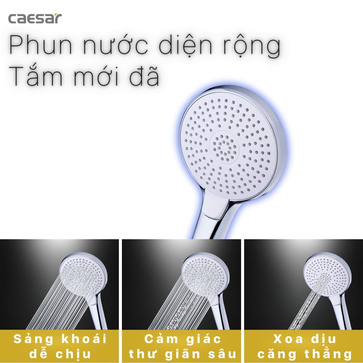 Tay sen tắm 3 chế độ Caesar SH233