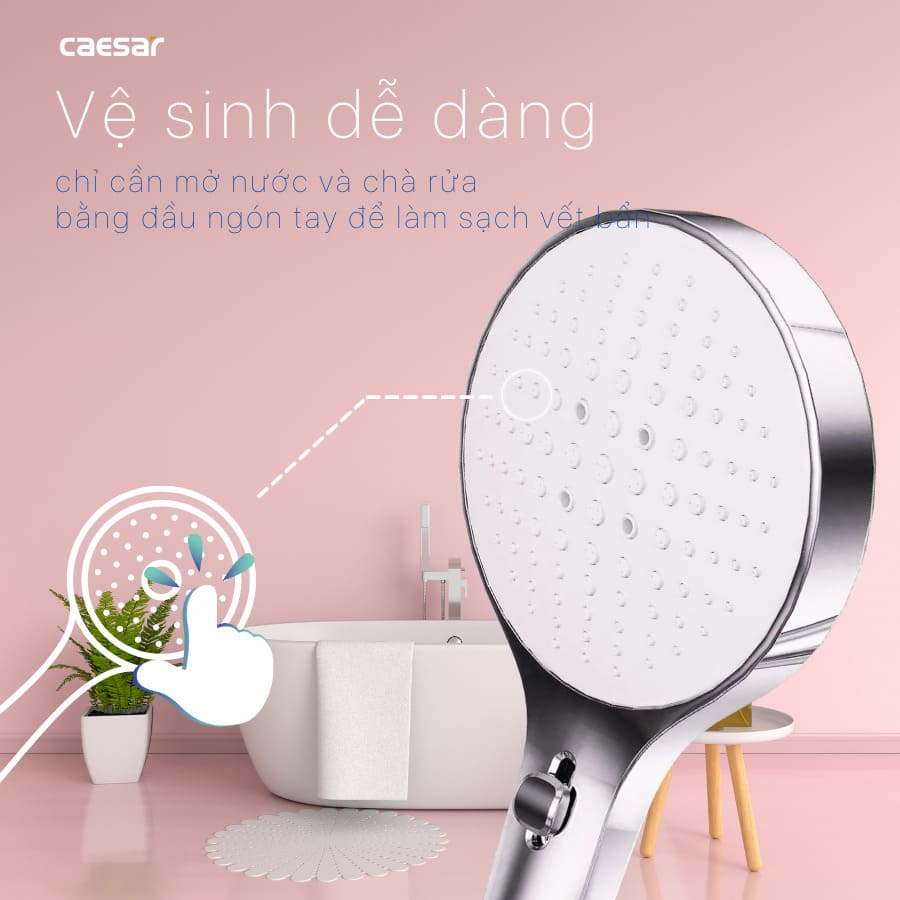 Tay sen tắm 3 chế độ Caesar SH238