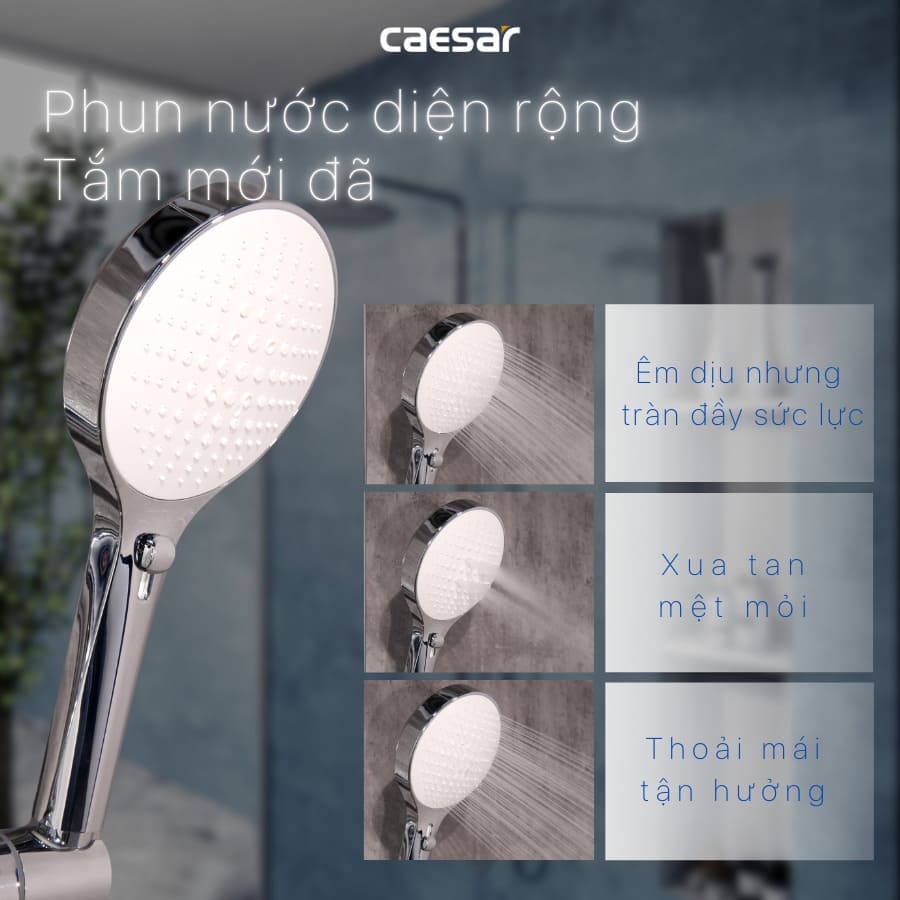 Tay sen tắm 3 chế độ Caesar SH238
