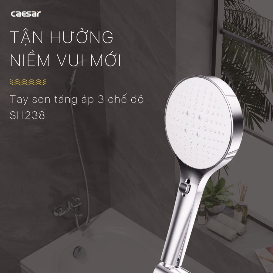 Tay sen tắm 3 chế độ Caesar SH238