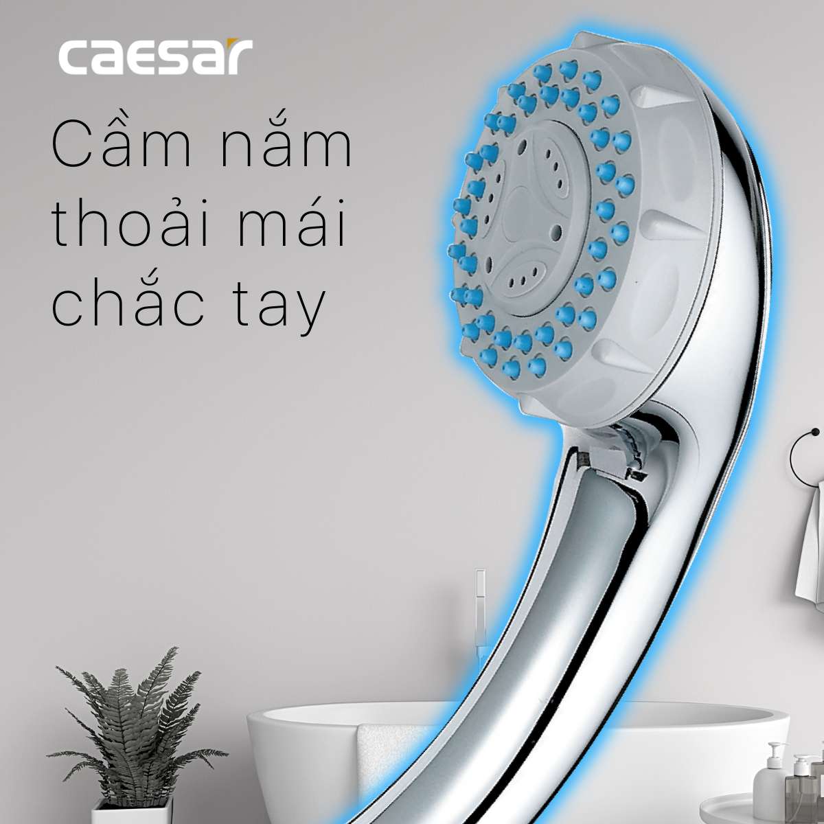 Tay sen tắm 3 chế độ Caesar SH335