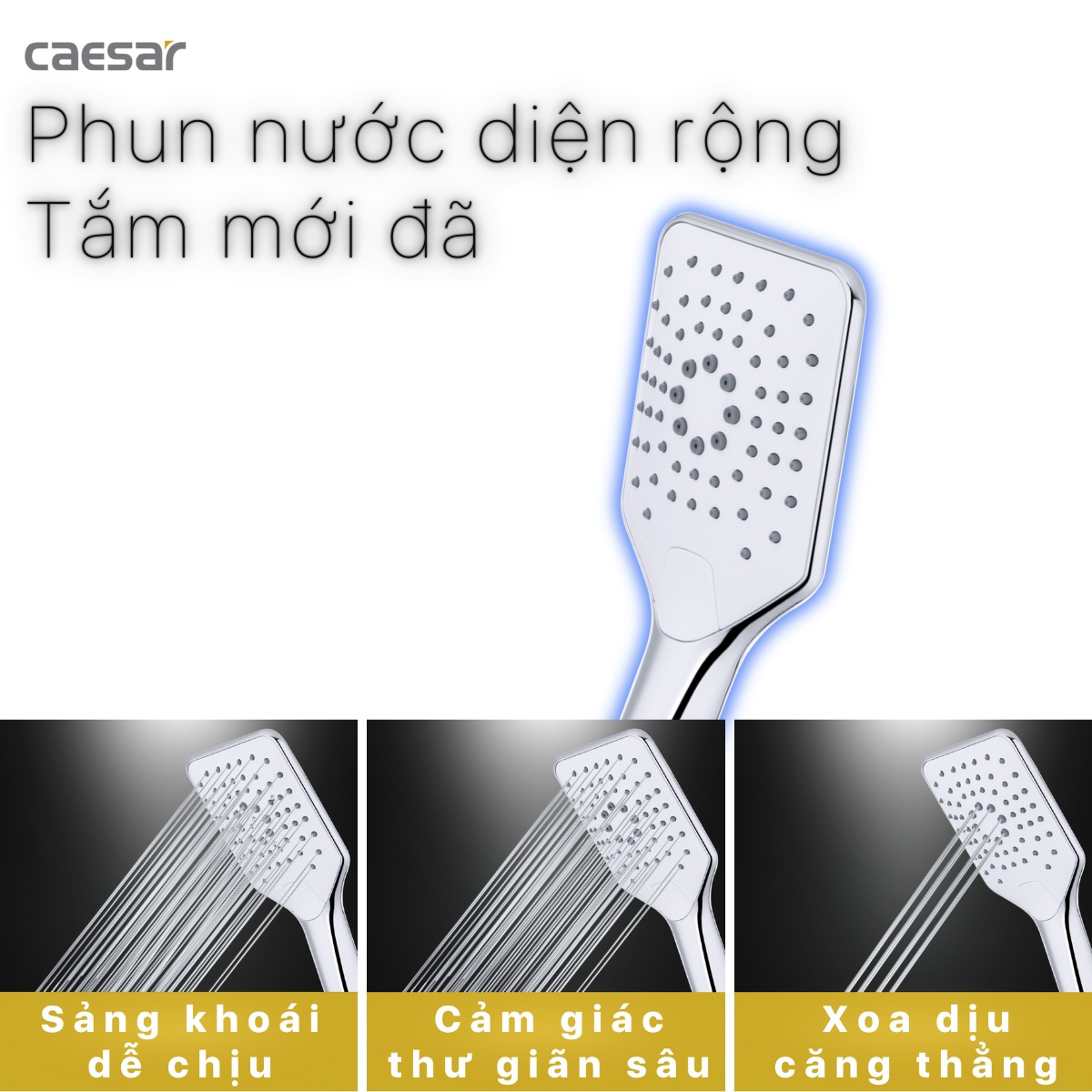 Tay sen tắm 3 chế độ Caesar SH437