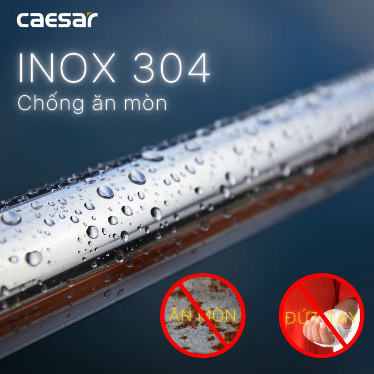 Thanh tay vịn inox Caesar GB104V