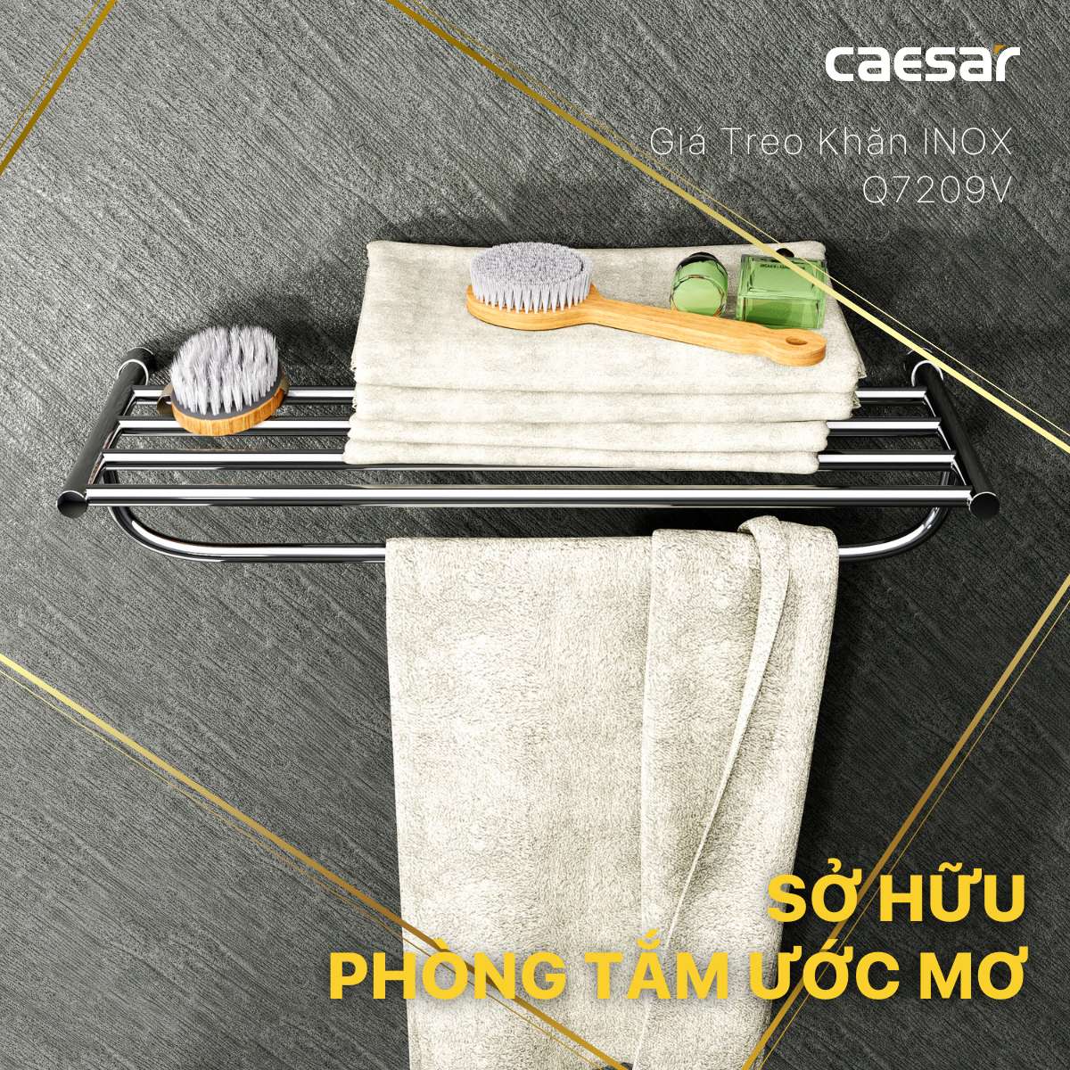 Thanh treo khăn Caesar Q7209V