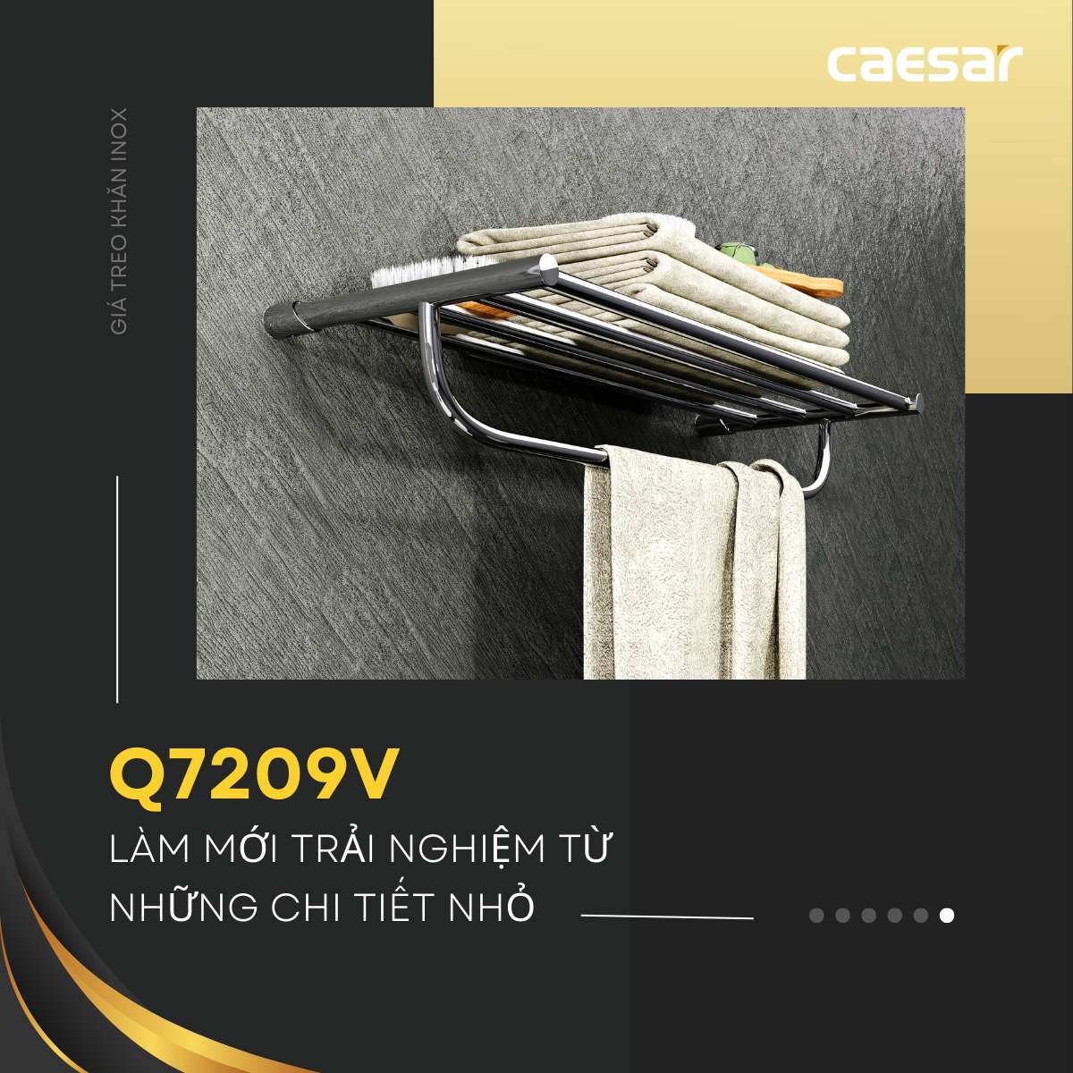Thanh treo khăn Caesar Q7209V