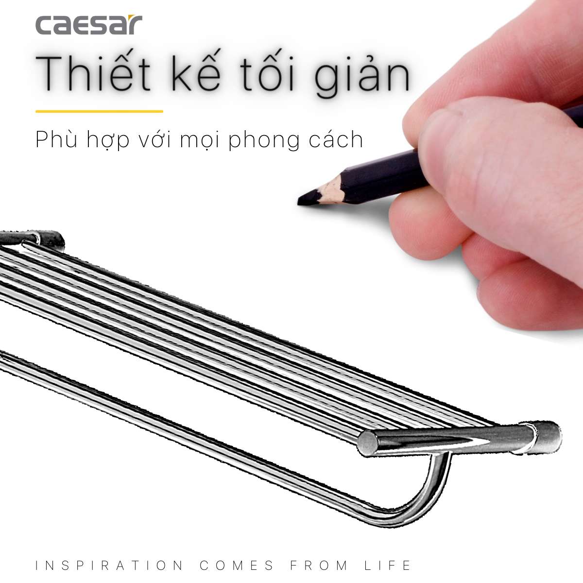 Thanh treo khăn Caesar Q7209V