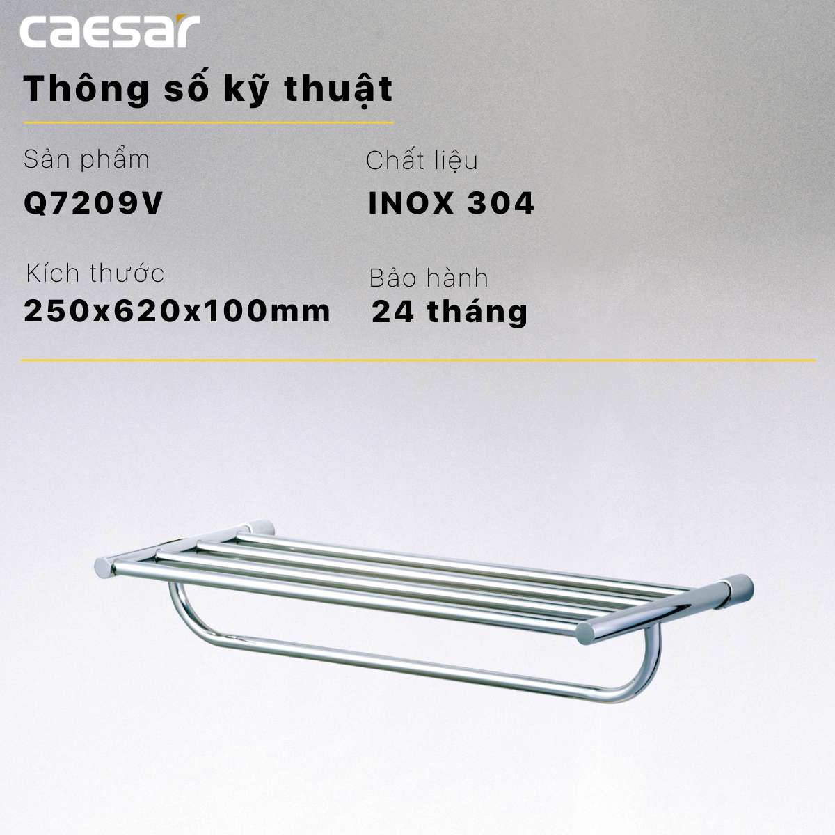 Thanh treo khăn Caesar Q7209V