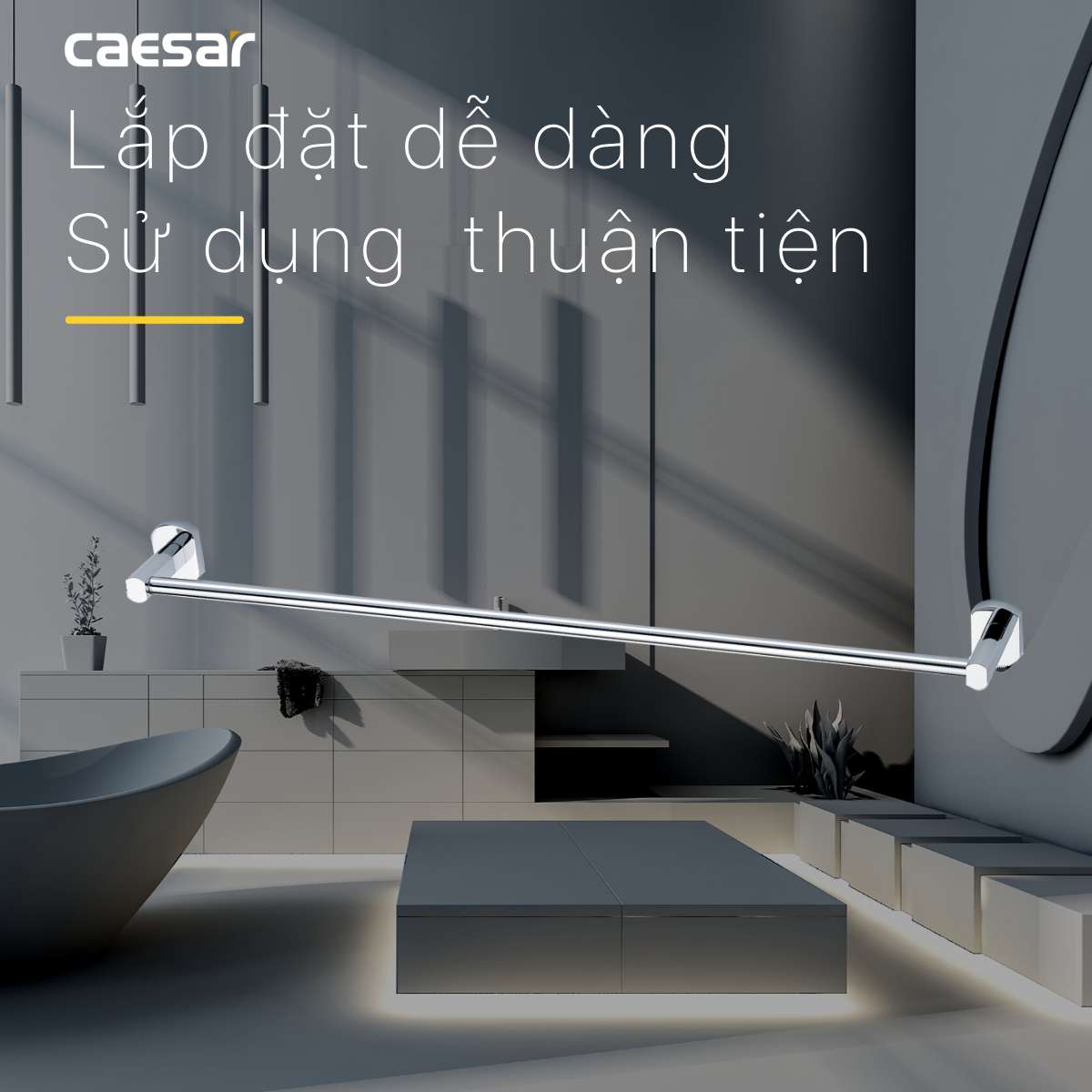 Thanh treo khăn Caesar Q7301V
