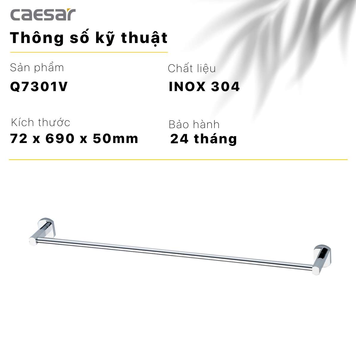 Thanh treo khăn Caesar Q7301V