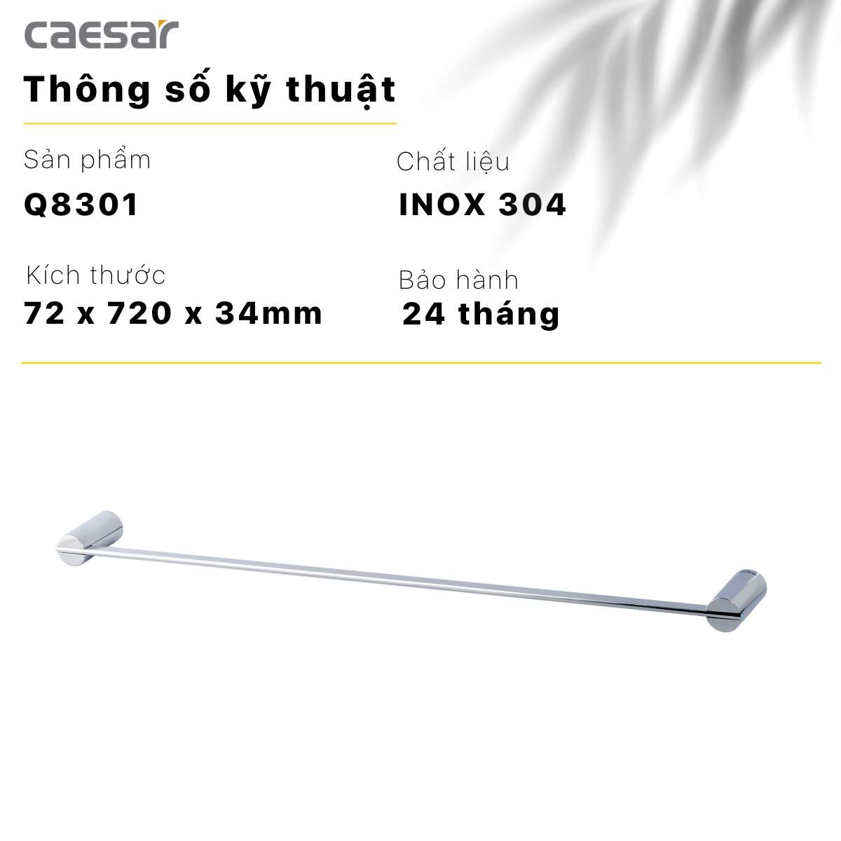 Thanh treo khăn Caesar Q8301