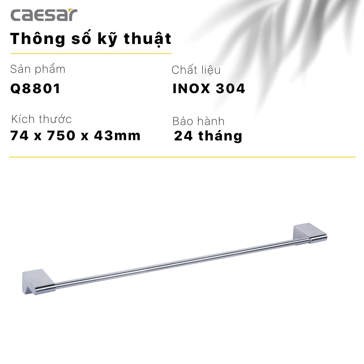 Thanh treo khăn Caesar Q8801