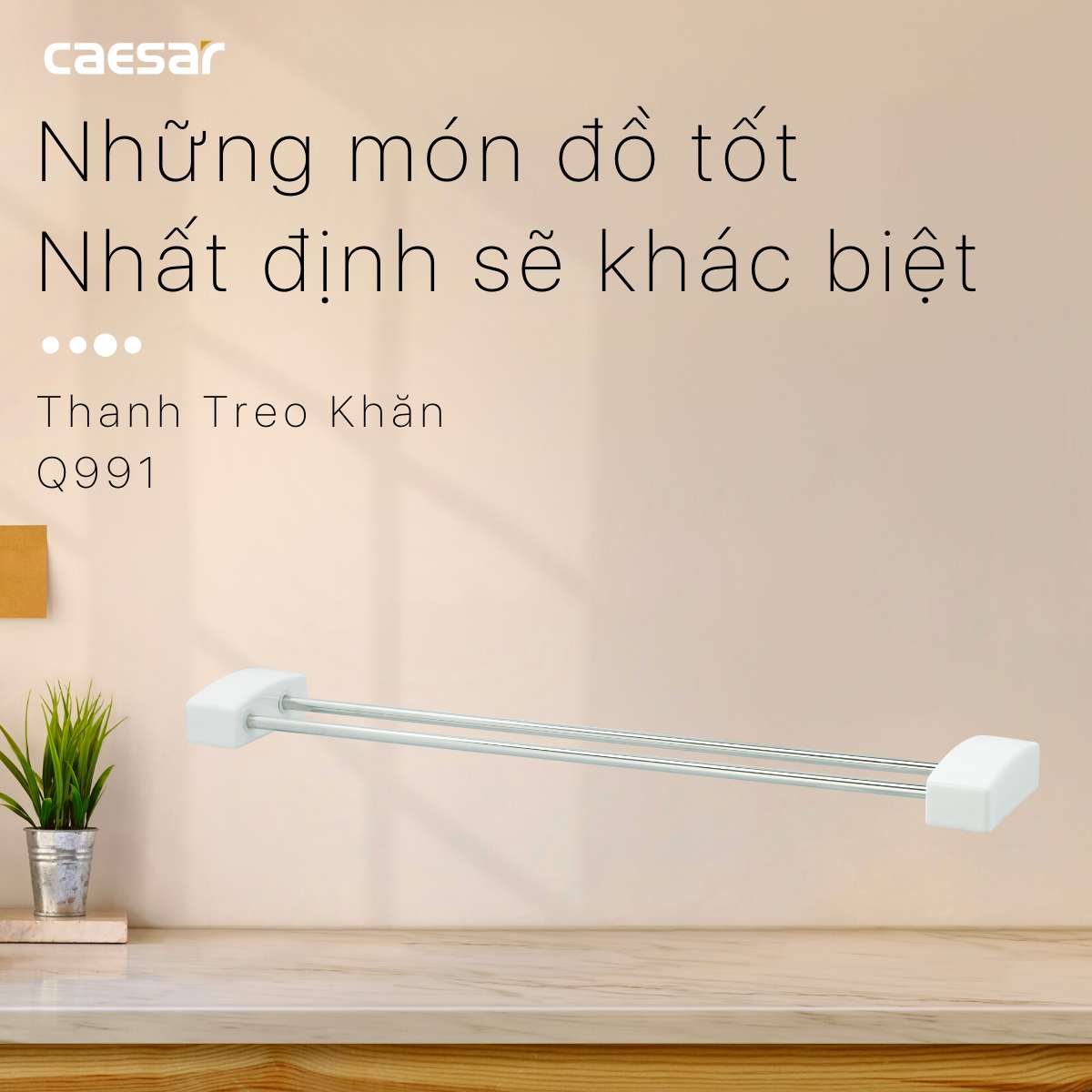 Thanh treo khăn Caesar Q991