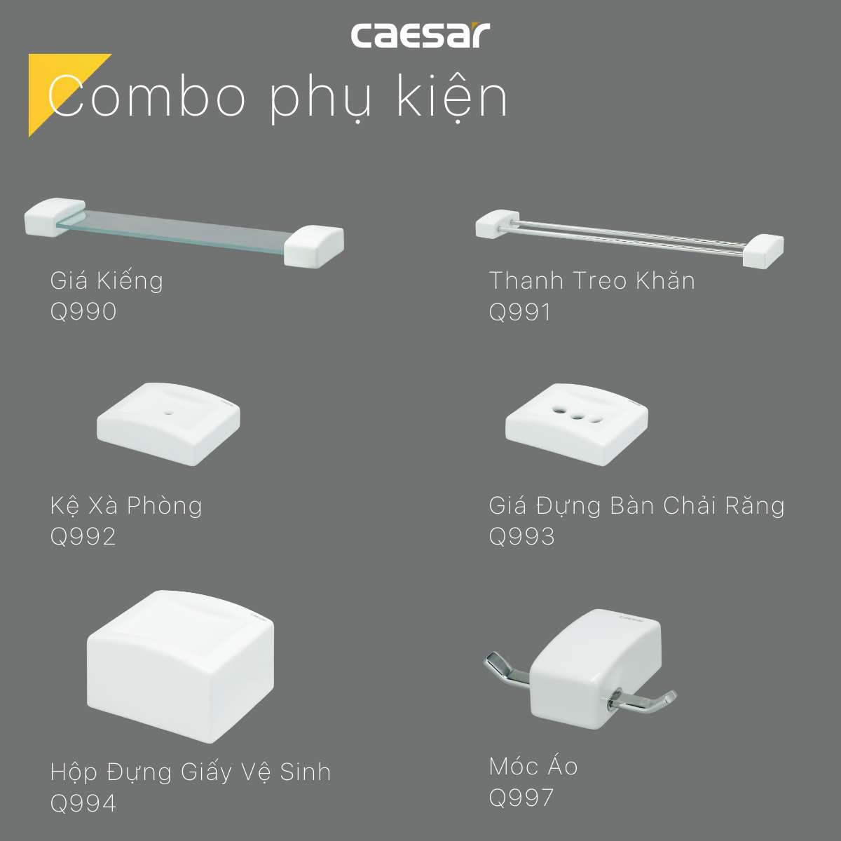 Thanh treo khăn Caesar Q991
