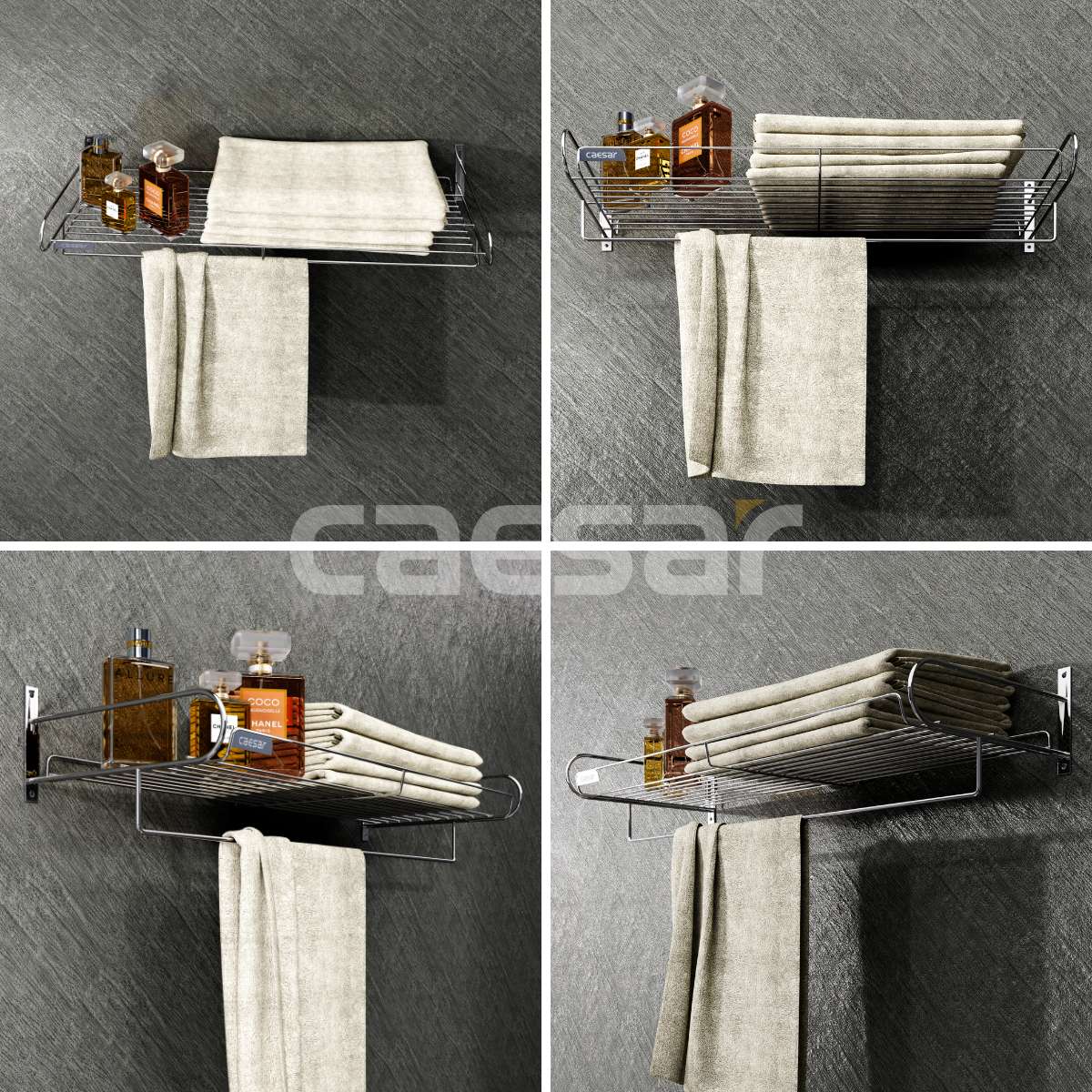 Kệ treo khăn inox Caesar ST834V