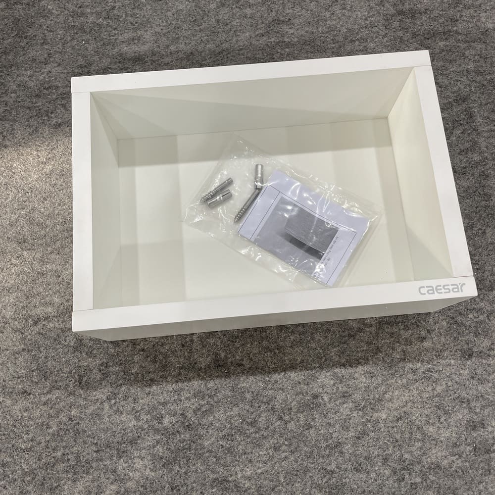 Kệ tủ treo phòng tắm đa năng 1 tầng màu trắng Caesar EA02030E