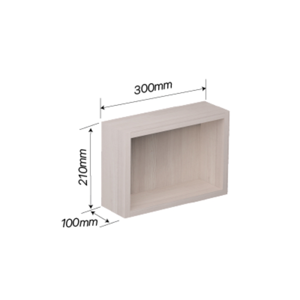 Kệ tủ treo phòng tắm đa năng 1 tầng màu vân gỗ Caesar EA02030EW1