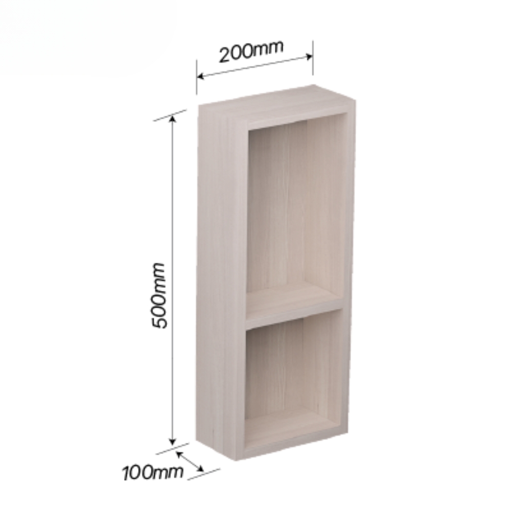 Kệ tủ treo phòng tắm đa năng 2 tầng màu vân gỗ Caesar EA02050EW1