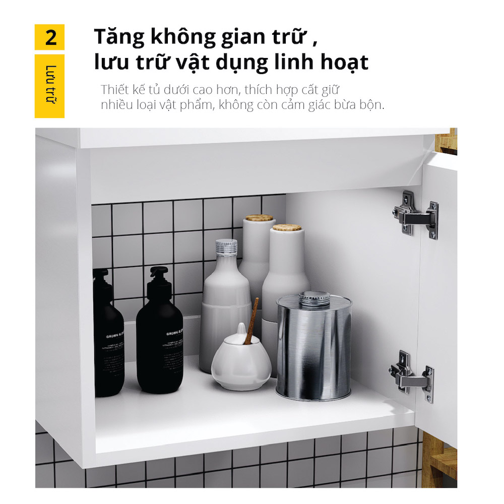 Tủ chậu cabinet Caesar EH05253AV