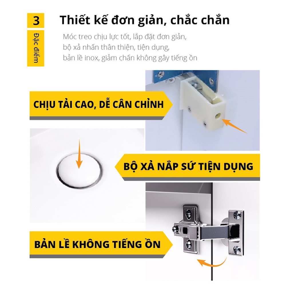 Tủ chậu cabinet Caesar EH05257ATGV