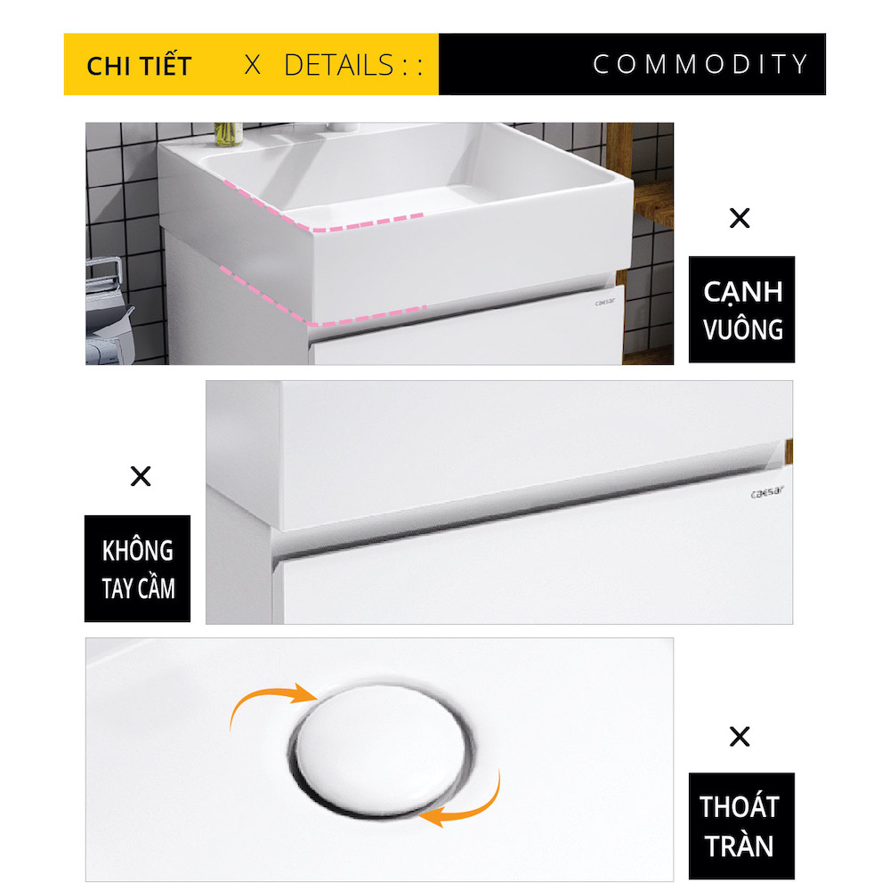Tủ chậu cabinet Caesar EH05259AV