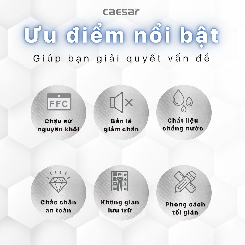 Tủ chậu cabinet Caesar EH15017AW7V