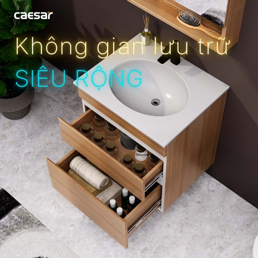 Tủ chậu cabinet Caesar EH15024DDW7V